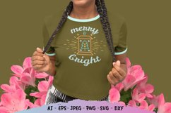 Merry and Bright Hand Lettering SVG Product Image 1