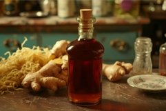 Vintage kitchen with herbal tincture bottle Product Image 1