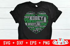 Wrestling SVG | Wrestling Heart Subway Art | Shirt Design Product Image 2