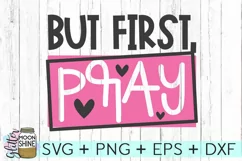 But First Pray SVG DXF PNG EPS Cutting Files Product Image 2