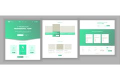 Web Page Design Vector. Website Business Style. Front End Product Image 1