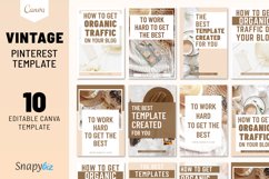 Editable Pinterest Canva Pins Template, Pinterest Post Product Image 1