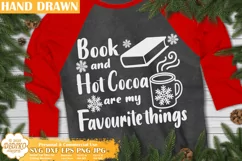 Christmas SVG | Book SVG | Hot Cocoa SVG | Book Lover SVG Product Image 1