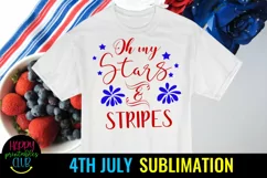 Oh My Stars 4th July Sublimation I July 4 Sublimation Product Image 2