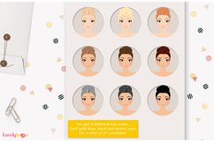Girl clipart avatar, female logo, social brand LVB61 Lily Product Image 3