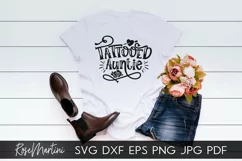 Tattooed Auntie SVG Inked Aunt svg Tattoos Product Image 2