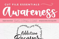 Addiction Recovery Heart - a sobriety svg for sober people Product Image 4