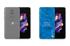 OnePlus 6 Vinyl Skin Design Mockup 2018 Product Image 1