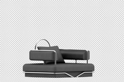 Isometric Arm Chair 3D isolated render Product Image 1