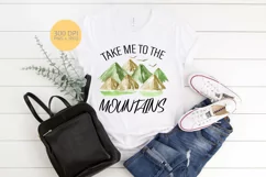 Take me to the mountains | Camping Sublimation Product Image 1