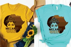 Black Woman SVG PNG EPS DXF Files MELANIN QUEEN SVG AFRO SVG Product Image 5