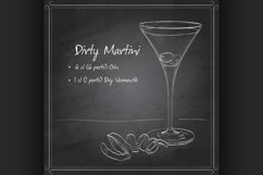 Cocktail Dirty Martini on black board Product Image 1