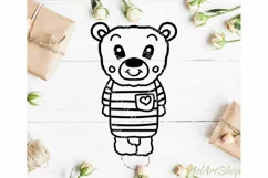 Cute Bear svg, Forest animals svg, Woodland svg Product Image 1