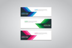 Vector abstract design web banner template Product Image 1