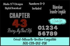 Chapter with Custom Age Rhinestone SVG Template Product Image 1