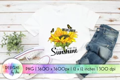 Wildflower in Love with the Sunshine | Watercolor Sunflower Product Image 1