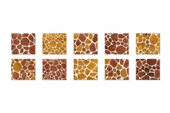 10 Tumbler sublimation designs Giraffe furry pattern Product Image 2