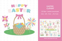 Happy Easter bunny clipart set Product Image 9