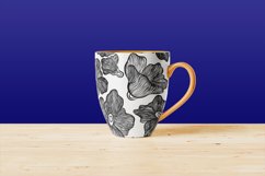 B&amp;W floral seamless pattern 4, digital paper Product Image 6