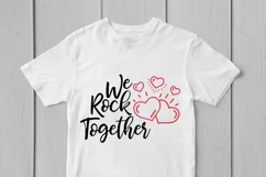 We Rock Together - Love SVG EPS DXF PNG Cutting Files Product Image 2