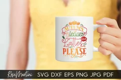Autumn Leaves And Lattes Please SVG PNG Fall SVG Autumn Product Image 2