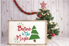 Believe in the Magic SVG File - Christmas SVG Cut File Product Image 4
