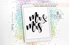 Mr and Mrs Wedding SVG PNG EPS DXF, Wedding svg Product Image 1