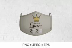 Quarantine Queen quote with gold crown and toilet paper roll Product Image 3