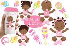 Baby Girl Cliparts, AMB-835 Product Image 1