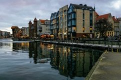 Ancient houses and canal. European architecture Product Image 1