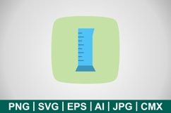 Vector Cylinder Flask Icon Product Image 1