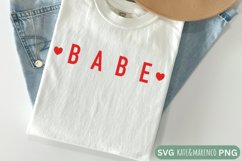 Babe SVG | Retro Valentine SVG | Kids Valentine Sublimation Product Image 1