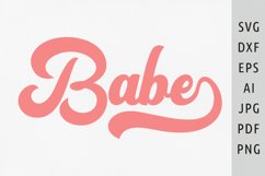 Retro babe svg Retro 70s svg Groovy Babe Svg Retro sign svg Product Image 1