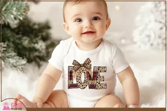Christmas Love png, Christmas Leopard print love letters png Product Image 3