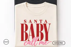 Santa Call Me Christmas Quote Product Image 2
