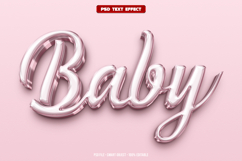 Baby 3D editable text effect Product Image 1
