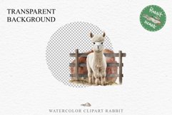 Baby Alpaca Farm Animals Clipart PNG Scrapbooking Nursery Art Image Watercolor  Transparent Print invitation shirt designs sublimation kids printable digital