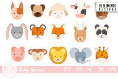 Baby Animal Face Illustration Bundle Product Image 1