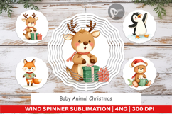 Wind Spinner Baby Christmas Animals Product Image 1