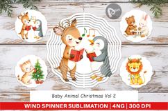 Wind Spinner Baby Christmas Animals Product Image 1