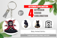 Keychain Gothic Baby Animals Product Image 1
