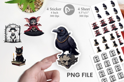 Gothic Baby Animals Sticker Product Image 1