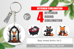 Keychain Gothic Baby Animals Product Image 1