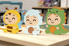 Baby animal 3D SVG Product Image 2