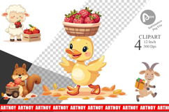 Fruit Harvest Babies Clipart Product Image 1