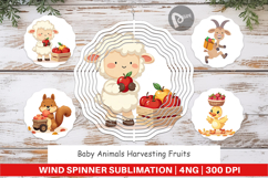 Wind Spinner Fruit Harvest Babies Product Image 1