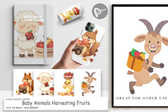 Digital Paper Fruit Harvest Babies Product Image 1