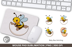 Mouse Pad Hatching Baby Bee Product Image 1