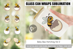 Glass Can Hatching Baby Bee Product Image 1