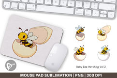 Mouse Pad Hatching Baby Bee Product Image 1